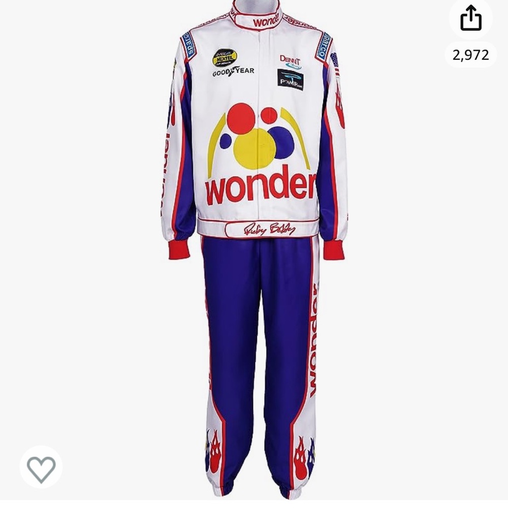 ricky bobby two piece costume